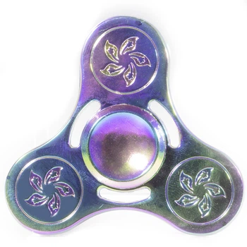Спиннер металлический Fidget spinner 10 Градиент игрушка антистресс