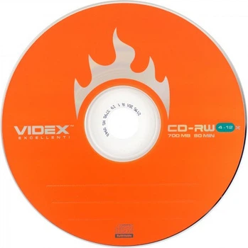 Компакт диск Videx CD-RW 700 Mb 4-10x bulk 50