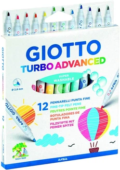 Набор фломастеров Giotto Turbo Advanced 12 цветов (8000825424205)
