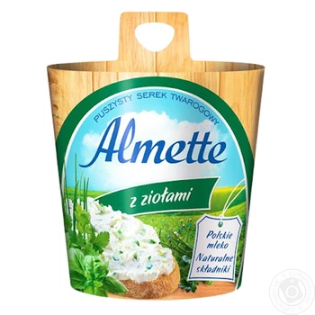 Сир сирний Hochland Альметте вершковий з травами 150г