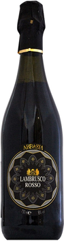 Вино ігристе Abbazia Lambrusco Rosso червоне напівсухе 0.75 л 8% (8001592002504_8001592000388)