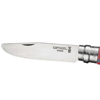Нож складной Opinel 7 Junior Outdoor (длина: 185мм лезвие: 80мм) красный