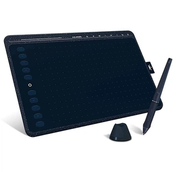 Графический планшет с сенсорной панелью и стилусом Huion HS611 A5 8192 уровня черный