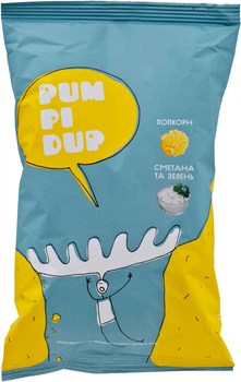 Попкорн Pumpidup со вкусом сметаны и укропа 90 г (0.09 кг) (4820223990195)