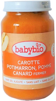 Органічне пюре Babybio з овочів і качки з 8 місяців 200 г (3288131500645)