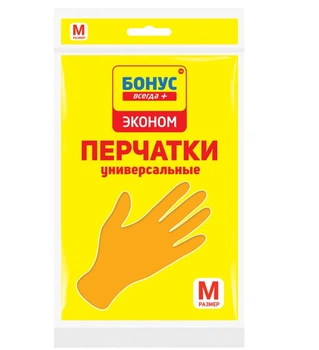 Перчатки Бонус Эконом универсальные, M (4823071628210)