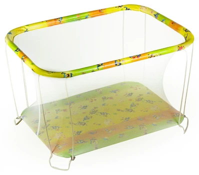 Манеж детский игровой KinderBox классический Губка Боб с мелкой сеточкой (kmk 200)