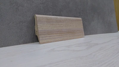 Плінтус Супер Профіль Зебрано Пісочний 2800x55x19 Світло коричневий 1255zp