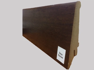 Плинтус Супер Профиль Леон Класик 2800x80x21 Темно коричневый 1682lc