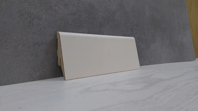 Плинтус Супер Профиль Кремовый 2800x55x19 Бежевый 1255kr
