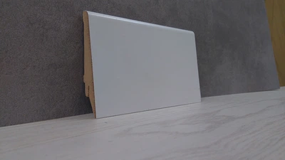 Плинтус Супер Профиль 2800x80x21 Белый 1682b