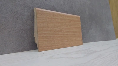Плінтус Супер Профіль Бук Баварія 2800x80x16 Світло коричневий 1682bb