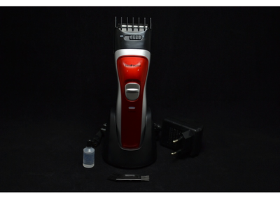 Машинка для стрижки Promotec PM353 аккумуляторная беспроводная с регулирование среза Красная (11906)