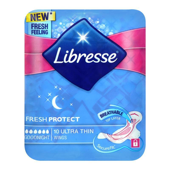 Гігієнічні прокладки Libresse Ultra Goodnight Soft, 10 шт
