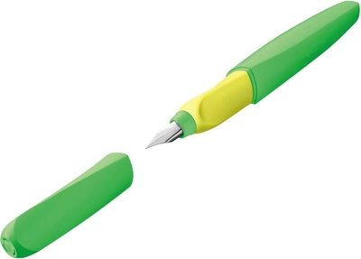 Ручка перьевая Pelikan Twist Neon Green стираемая Синяя Салатовый корпус (807258)