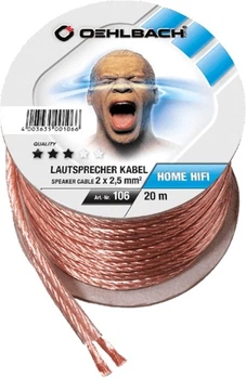 Акустический кабель Oehlbach 106 Speaker Cable 2x2.50 мм² Clear Spool 20 м (003635001066)