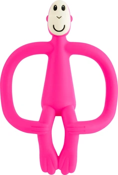 Игрушка-прорезыватель Matchstick Monkey силиконовый Обезьянка Розовый 10.5 см (611901211046)