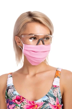 Захисна бавовняна двошарова маска з кишенею для додаткової фільтрації Intimo one size Рожевий (62178)