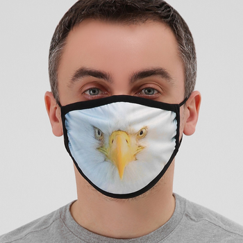 Многоразовая защитная маска черная MSK041