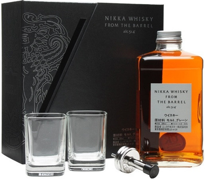 Виски Nikka From The Barrel 0.5 л 51.4% в подарочной упаковке + 2 бокала + дозатор (3700597303245)