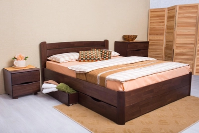 Двуспальная кровать МИКС-Мебель София с ящиками 120*200 Венге (71425)