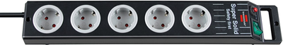 Удлинитель Brennenstuhl Super-Solid-Line 5 розеток 2.5 м Black (1153380115)