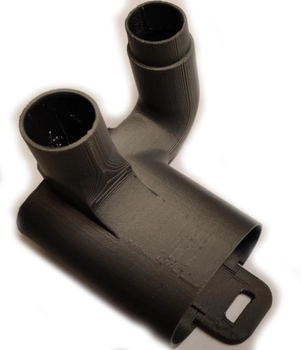 Насадка-клапан із пластику для апаратів ШВЛ Vela до масок для дайвінгу Free Breath для підключення до апаратам штучної вентиляції легенів 1