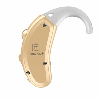Универсальный слуховой аппарат Medica-Plus sound control 3.0 Цифровой заушный усилитель слуха Original Бежевый