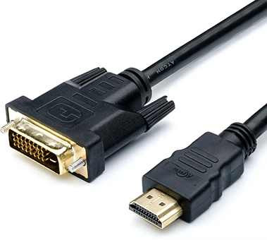 Кабель Atcom DVI - HDMI 2 Ferite 5 м Black (9154)