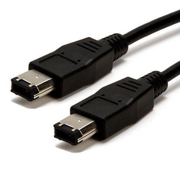 Кабель відео-сигнальний Value FireWire 6p M/M 2.0m AWG24+28 D=6.0mm 400Mbps чорний(41.02.6618)