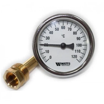 Термометр Watts T63/50 (F+R801 OR 63mm 0-120°C) биметаллический