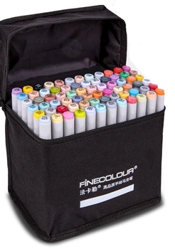 Маркеры для скетчинга FINECOLOUR палитра цветов для архитекторов 60 цветов