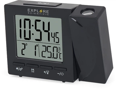 Проекционные часы с будильником Explore Scientific Projection RC Alarm Black (RDP1001CM3LC2)