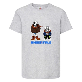 Футболка детская Андертейл 004 (Undertale) серая (UNTA gr 004) 140 см