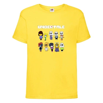 Футболка детская Андертейл 007 (Undertale) желтая (UNTA yel 007) 140 см