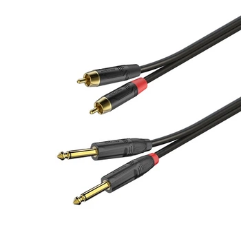 Готовый аудиокабель Roxtone GPTC200L15, Jack - RCA, 2x2x0.22, 1.5 м