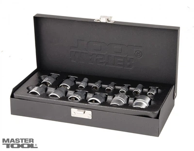 Набор насадок торцевых MasterTool GM CrV, E-TORX 14 шт (1/4 "-4/ 5/6/7/8/10 1/2 "- 10/11/12/14/16/18/20/22) (Арт.: 78-1414)