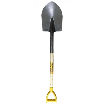Лопата штыковая MasterTool GM с черенком и ручкой 205*280*476мм L-1200мм молотковая покраска (Арт.: 14-6268)