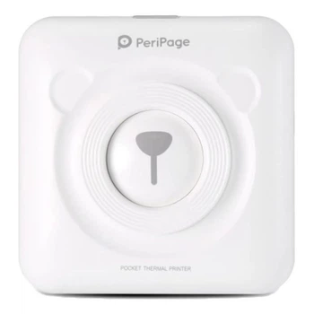 Портативний bluetooth термопринтер для смартфона PeriPage A6, білий (100334)