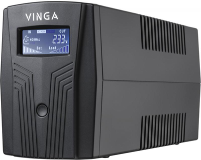 ИБП Vinga LCD 800VA Shuko Plastic Case (VPC-800P)