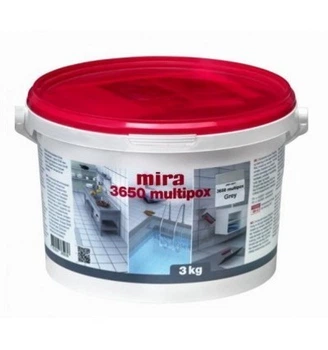 Затирка (клей) эпоксидная Mira 3650 Multipox (1кг) Серебро