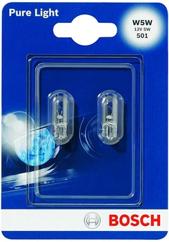 Автолампа Bosch Pure Light W5W 2 шт (1 987 301 026)