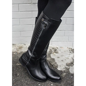 Чоботи жіночі з хутром woman's heel 36 чорні (Про-681)