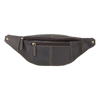 Поясная кожаная сумка Visconti 721 Bumbag Large Brown (721 OIL BR)