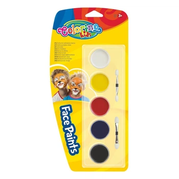Аквагрим краски для лица 5 цветов Colorino