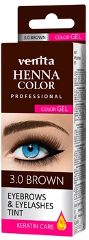 Краска-гель для бровей Venita Tint коричневая 30 г (5902101518901)