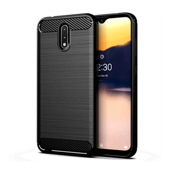 Чохол Lenuo Carbon Fiber для Nokia 2.3 Black