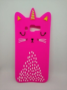 Об'ємний 3d чохол Candy для Samsung J7 2015 Galaxy J700 Кішечка рожева