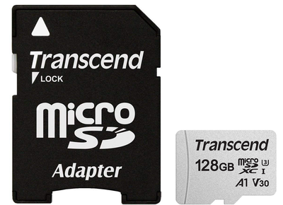 Карта пам'яті Transcend microSDXC 128GB UHS-I U3 (TS128GUSD300S-A) + SD адаптер (6412861)