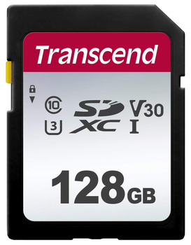 Карта пам'яті Transcend SDXC 128GB UHS-I U3 300S (TS128GSDC300S) (6408520)